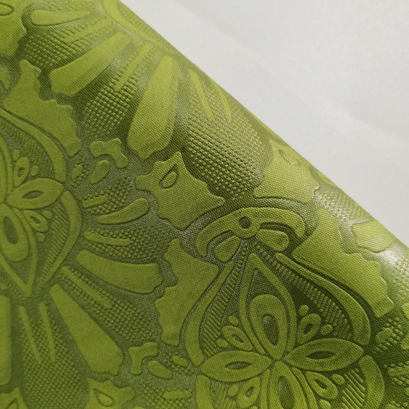 TMIE-08-2-2 110GSM de peso médio para vestuário de trabalho Tecido liso de cor brilhante tingido com tecido de popeline de poliéster em relevo com design de flores vívidas 3D