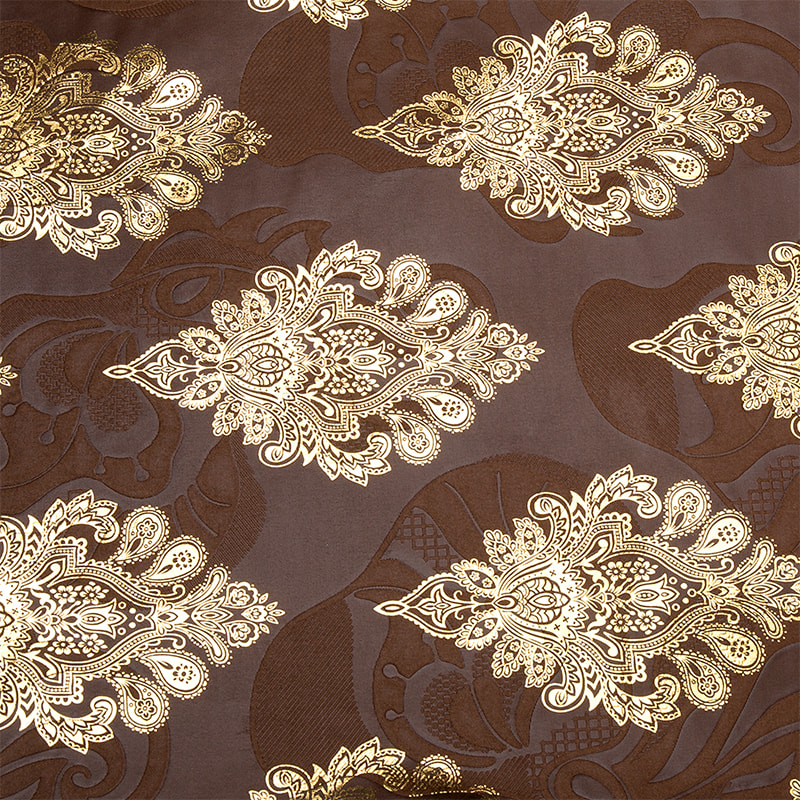 TMIE-06-5 Tecido Bazin Dourado em Cores Tingidas em Relevo